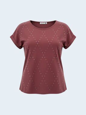 89th & Madison Romantic Rose Petite Top